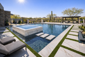 Scottsdale Pools Luxury Desert Modern backyard